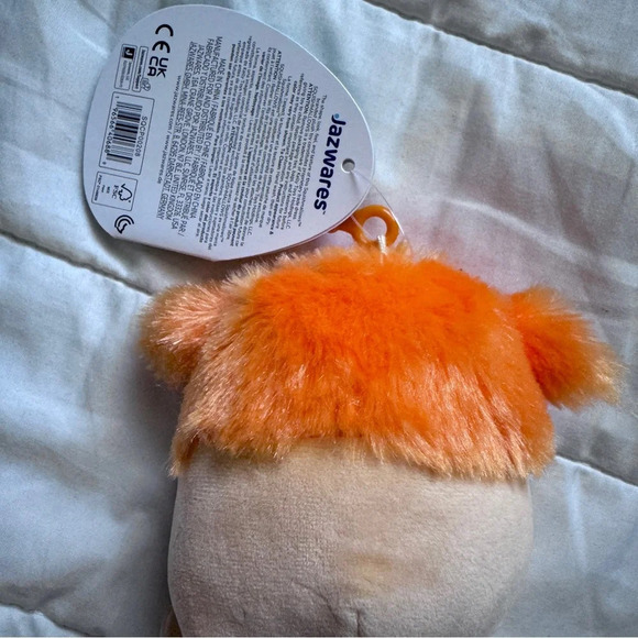 🆕🧡 Squishmallows Shasta the Orange Flower Bigfoot Clip 3.5” - Picture 3 of 7